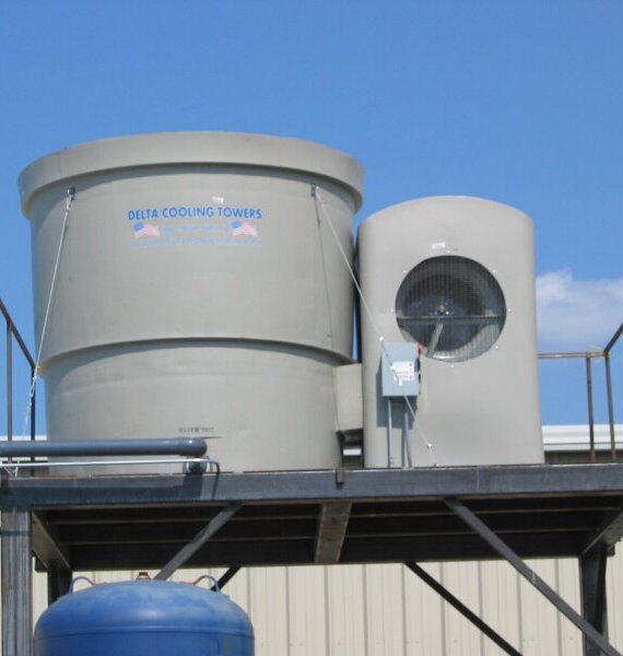Forced draft cooling towers
