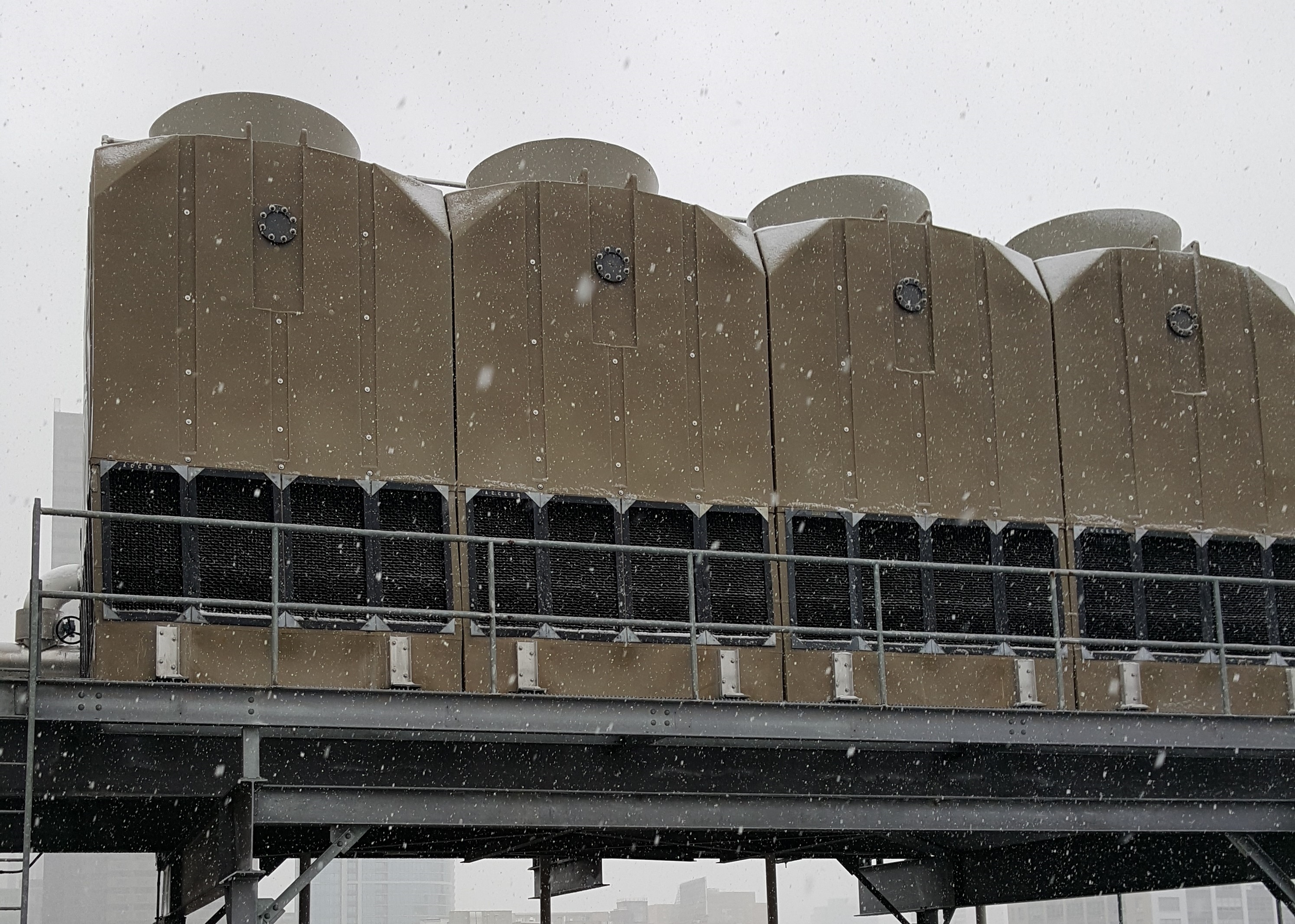 cooling tower freeze protection